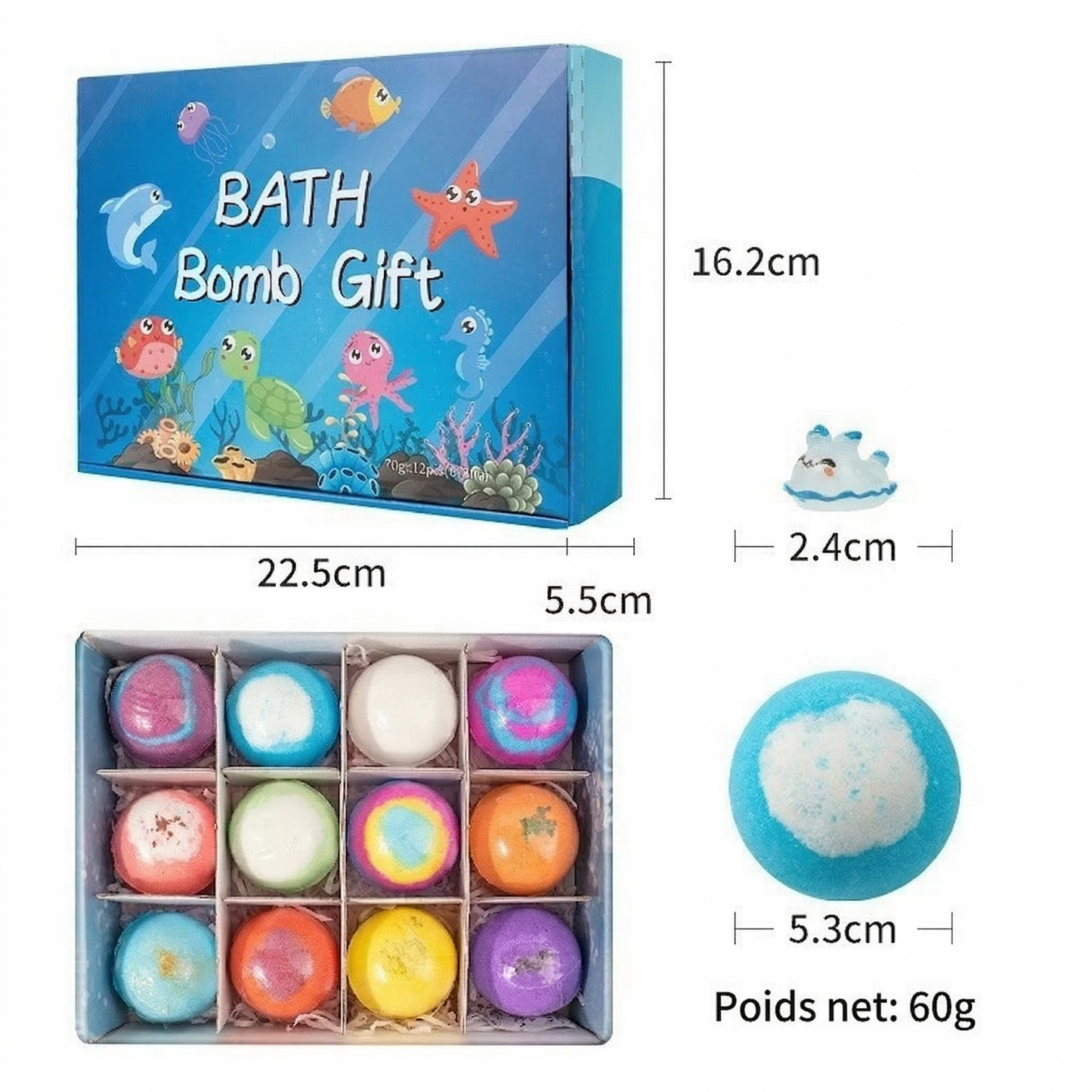 BulleMagique™ – 12 bombes colorées pour transformer l'heure du bain