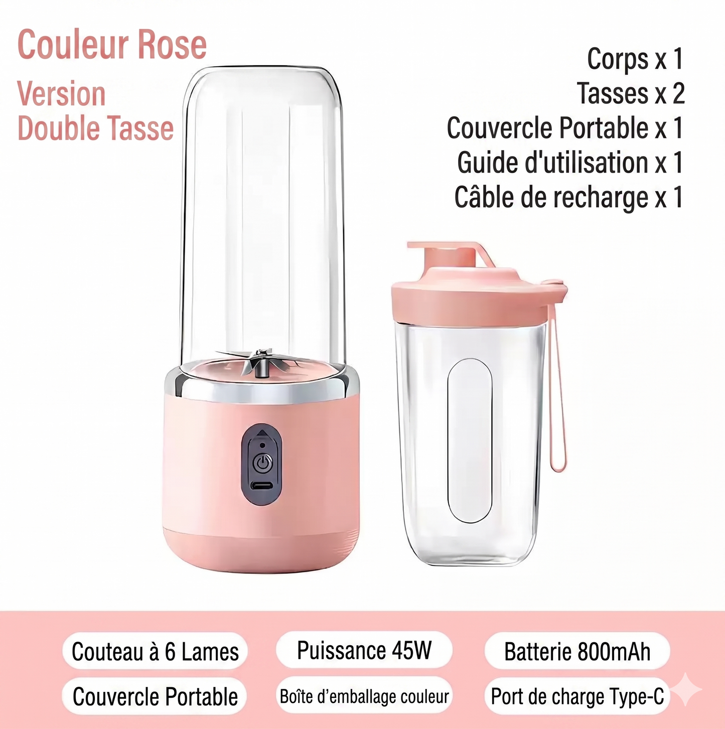 BlendGo – Le mini-mixeur portable et sans fil pour vos jus frais