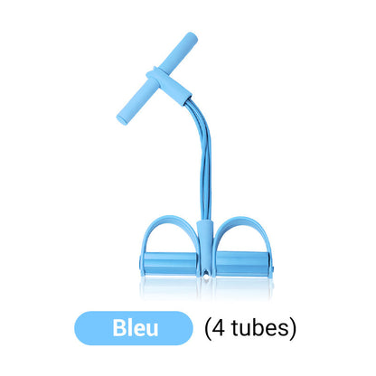 CorePull 4X – L'élastique à pédales renforcé à 4 tubes pour sculpter votre corps à domicile