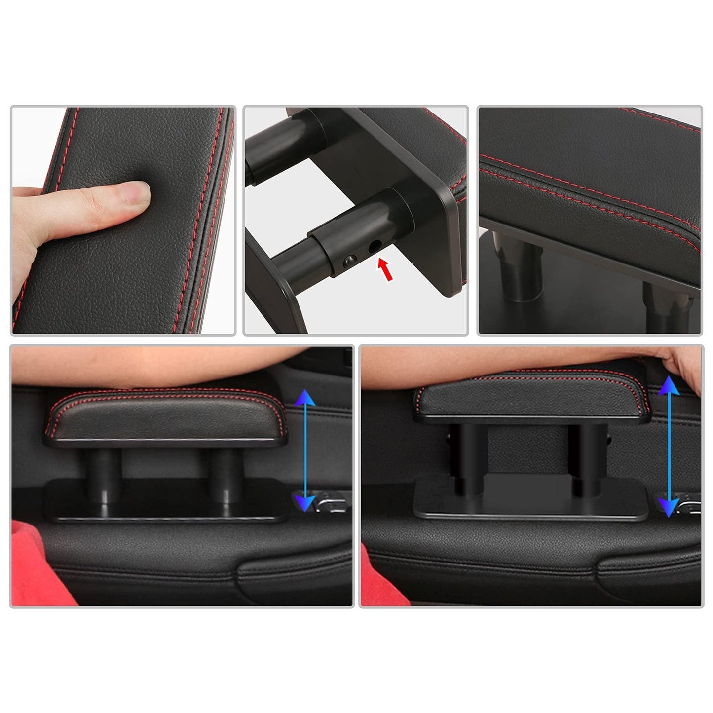 ErgoDrive – Accoudoir ergonomique réglable en hauteur ,Conception universelle, compatible avec tous les modèles de voiture