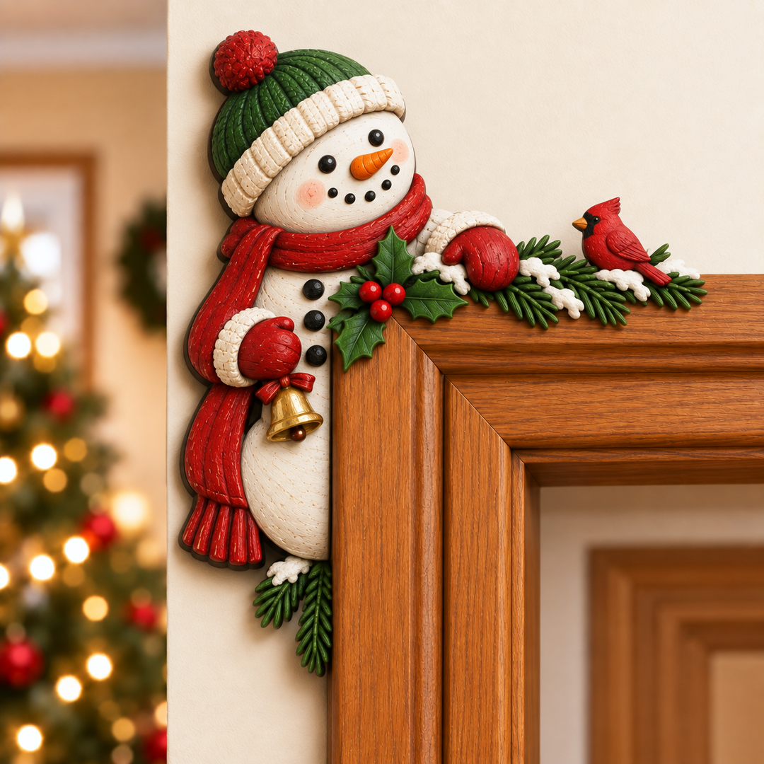 CornerMagic – Décoration de Noël pour coin de porte ， Apportez la magie des fêtes dans votre maison