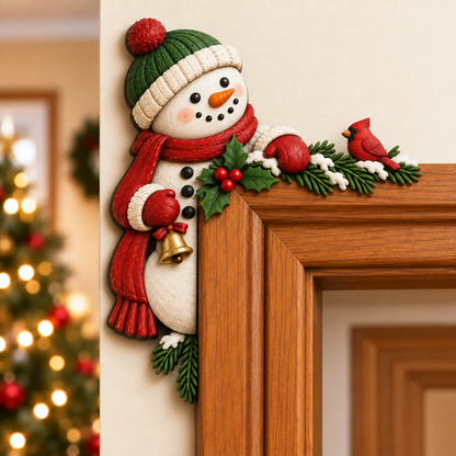 CornerMagic – Décoration de Noël pour coin de porte ， Apportez la magie des fêtes dans votre maison