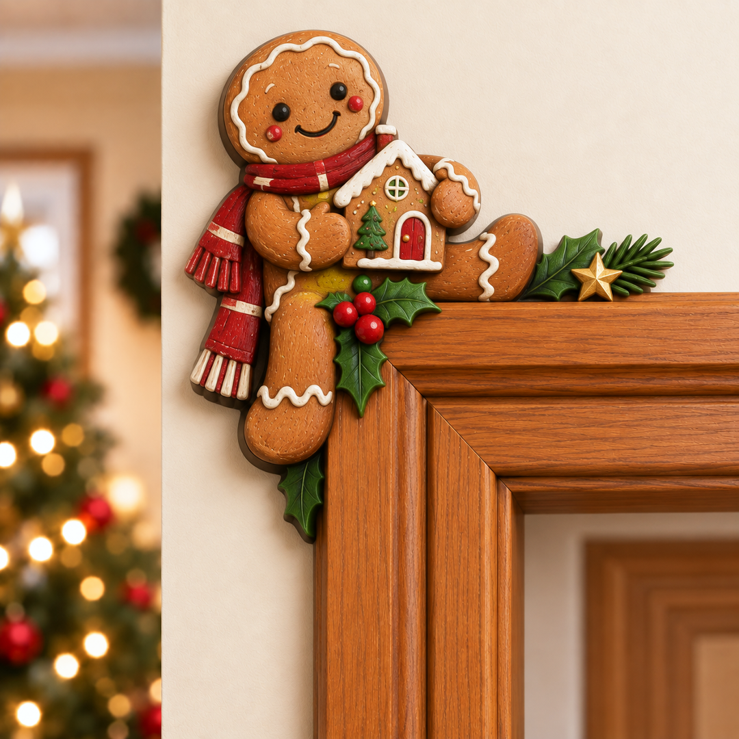 CornerMagic – Décoration de Noël pour coin de porte ， Apportez la magie des fêtes dans votre maison