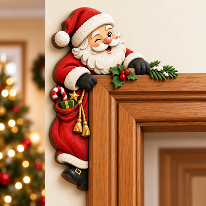 CornerMagic – Décoration de Noël pour coin de porte ， Apportez la magie des fêtes dans votre maison