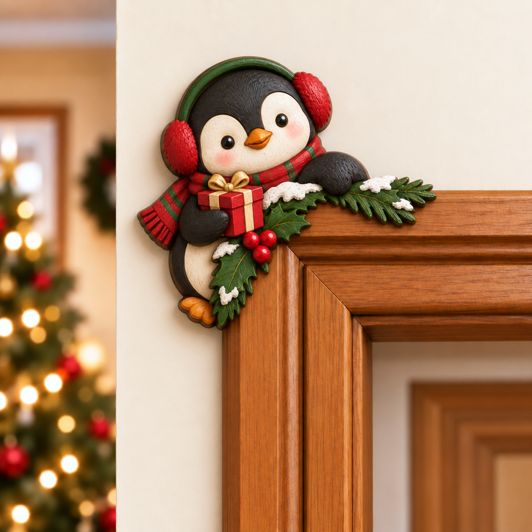 CornerMagic – Décoration de Noël pour coin de porte ， Apportez la magie des fêtes dans votre maison