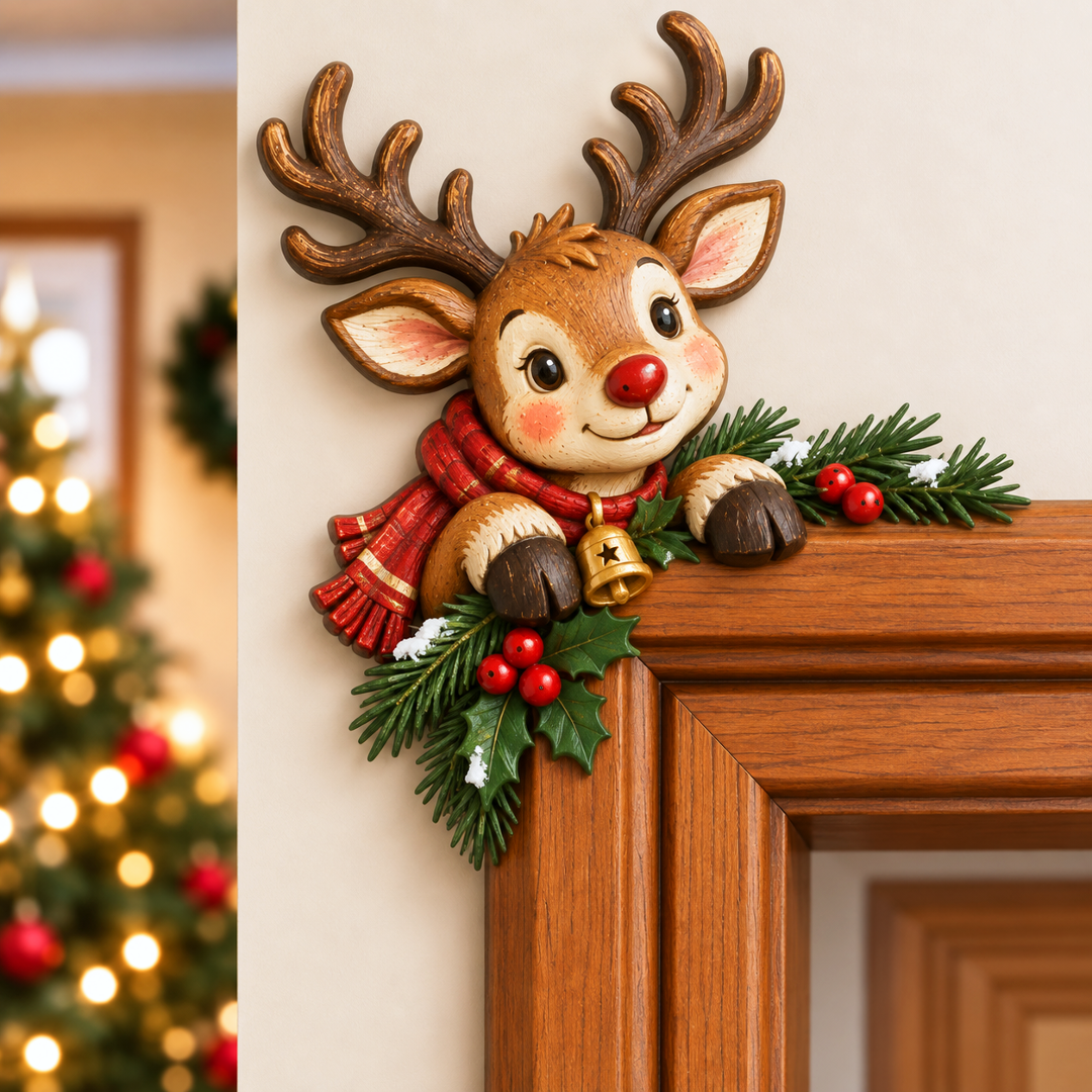 CornerMagic – Décoration de Noël pour coin de porte ， Apportez la magie des fêtes dans votre maison