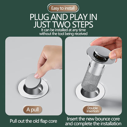 PopFilter™ – Le bouchon 2-en-1 : Filtre et Rebond instantané