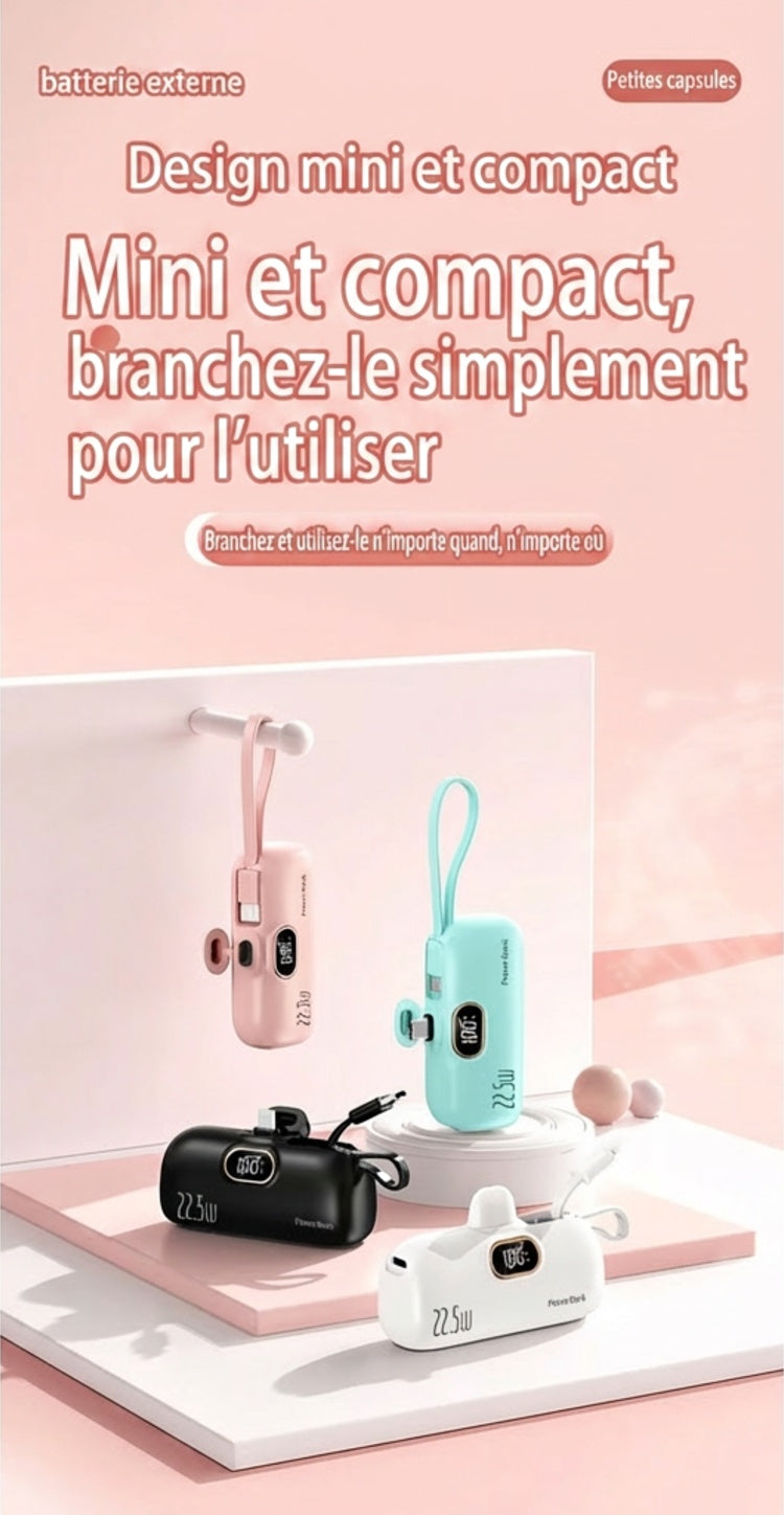 PocketPower 22.5W – La mini batterie externe ultra-compacte pour une charge rapide toujours à portée de main