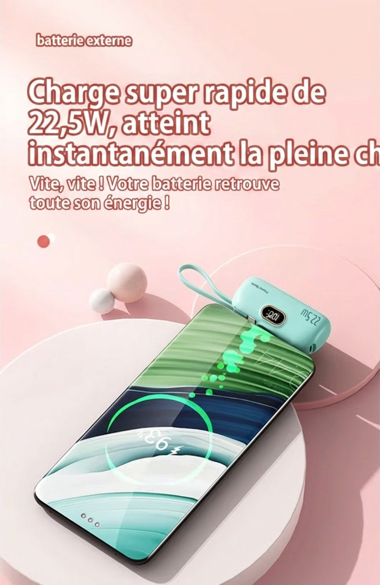 PocketPower 22.5W – La mini batterie externe ultra-compacte pour une charge rapide toujours à portée de main