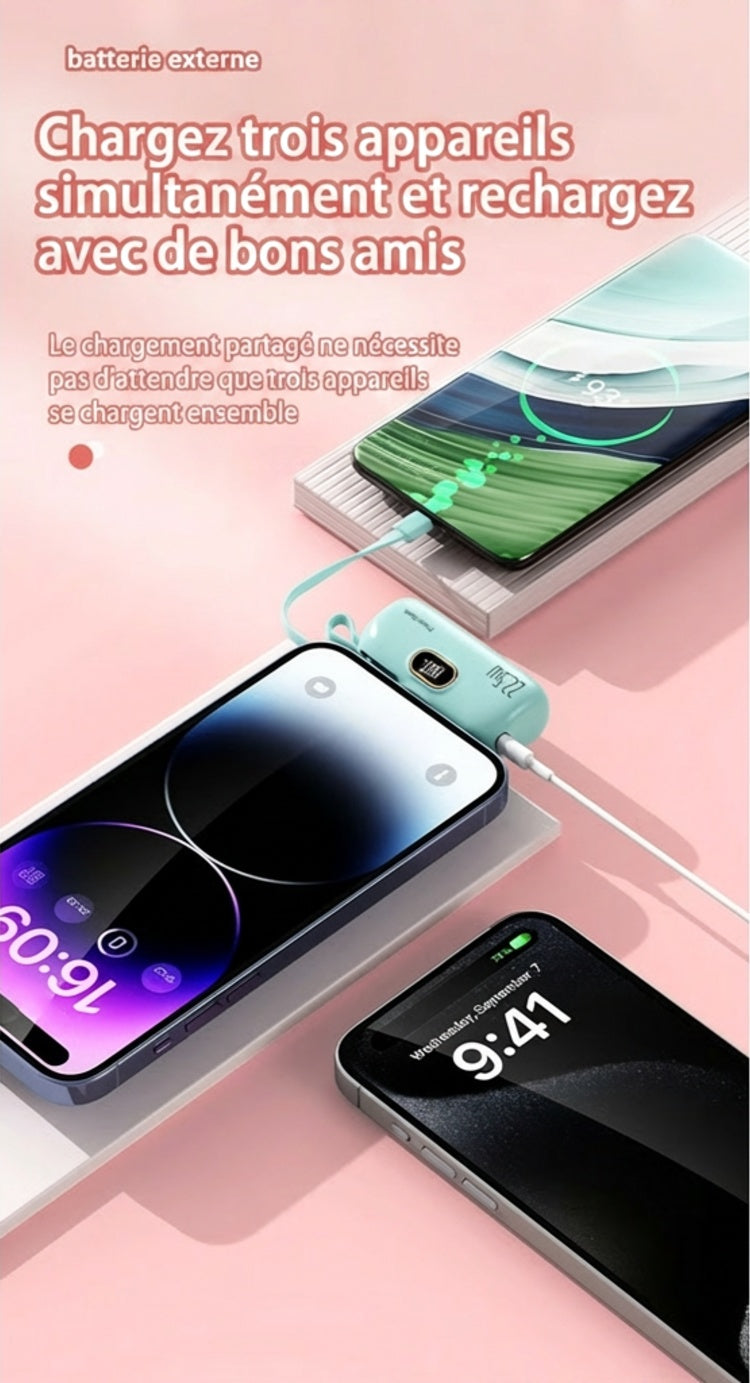 PocketPower 22.5W – La mini batterie externe ultra-compacte pour une charge rapide toujours à portée de main