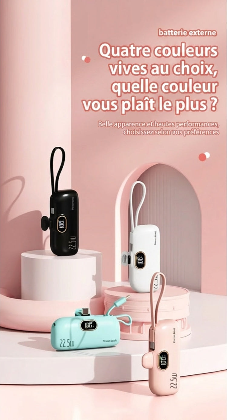 PocketPower 22.5W – La mini batterie externe ultra-compacte pour une charge rapide toujours à portée de main