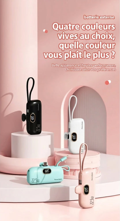 PocketPower 22.5W – La mini batterie externe ultra-compacte pour une charge rapide toujours à portée de main