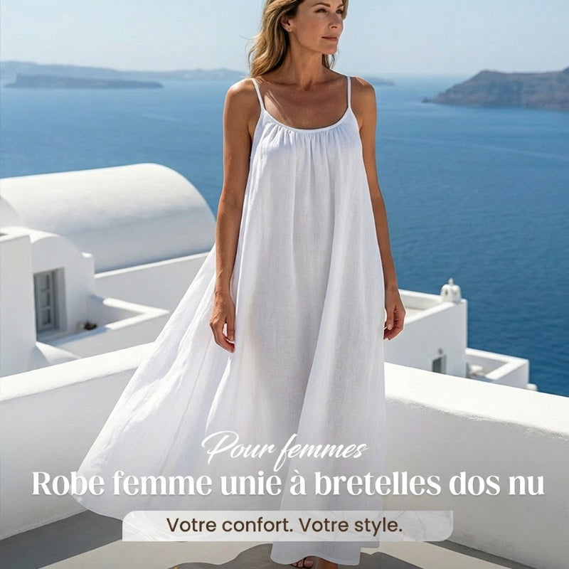 SummerBreeze – La robe longue décontractée dos nu