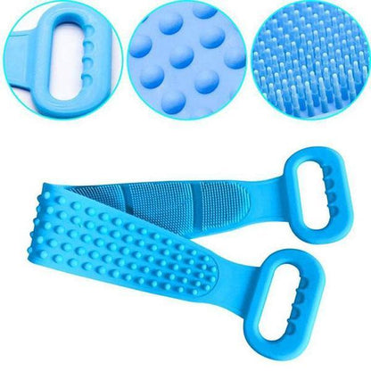PuraSkin 360 – L'accessoire de douche double face pour exfolier et masser votre corps