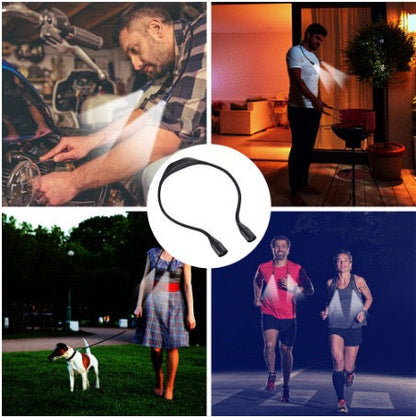 Tour de cou LED multifonctionnel – Libère vos mains et facilite les travaux manuels