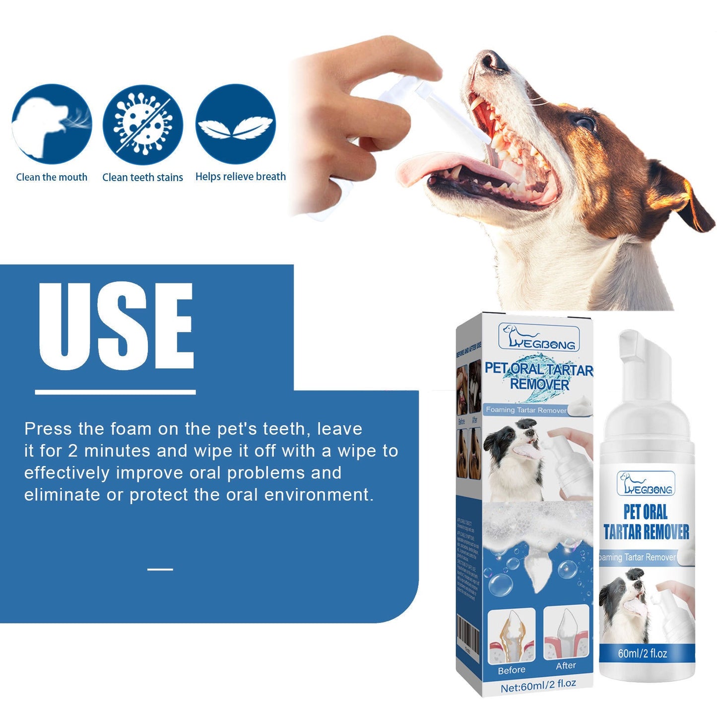 OmniPet™ – Spray de soins buccaux pour chiens et chats
