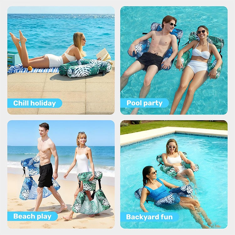 AquaLoung – Le siège ergonomique avec porte-gobelet intégré pour un confort chic et absolu sur l'eau