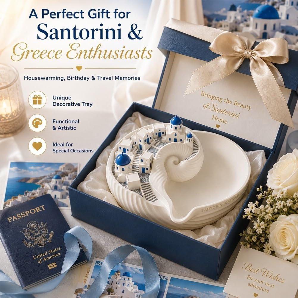 Santorini Charm Pro – Le bol vide-poches élégant pour sublimer votre intérieur