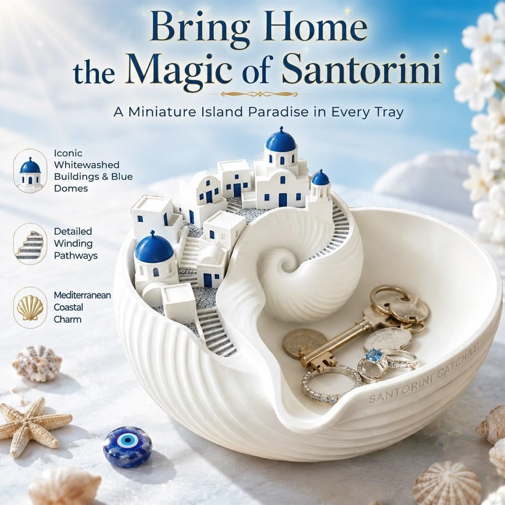 Santorini Charm Pro – Le bol vide-poches élégant pour sublimer votre intérieur