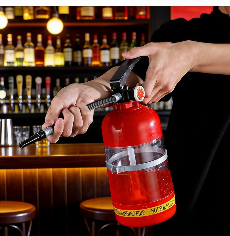 ExtinguiServe – Le distributeur de boissons original en forme d'extincteur