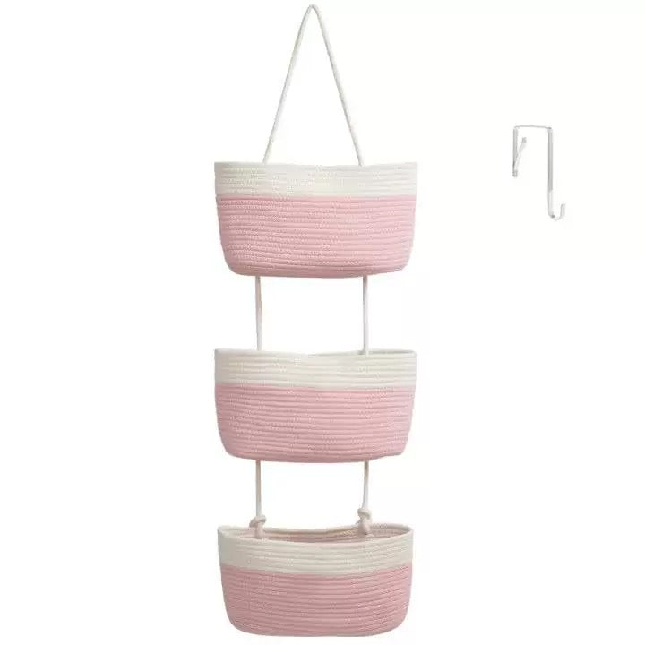 NordNest – Le panier de rangement suspendu en coton naturel