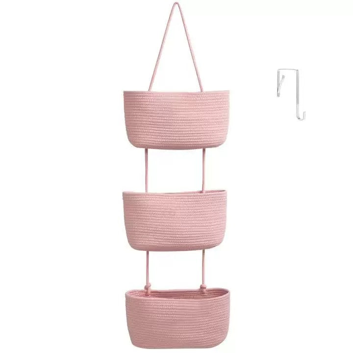 NordNest – Le panier de rangement suspendu en coton naturel