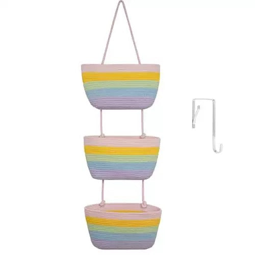 NordNest – Le panier de rangement suspendu en coton naturel