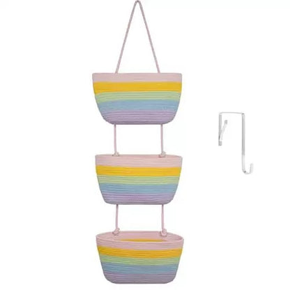 NordNest – Le panier de rangement suspendu en coton naturel