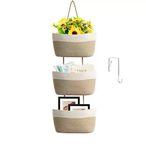 NordNest – Le panier de rangement suspendu en coton naturel
