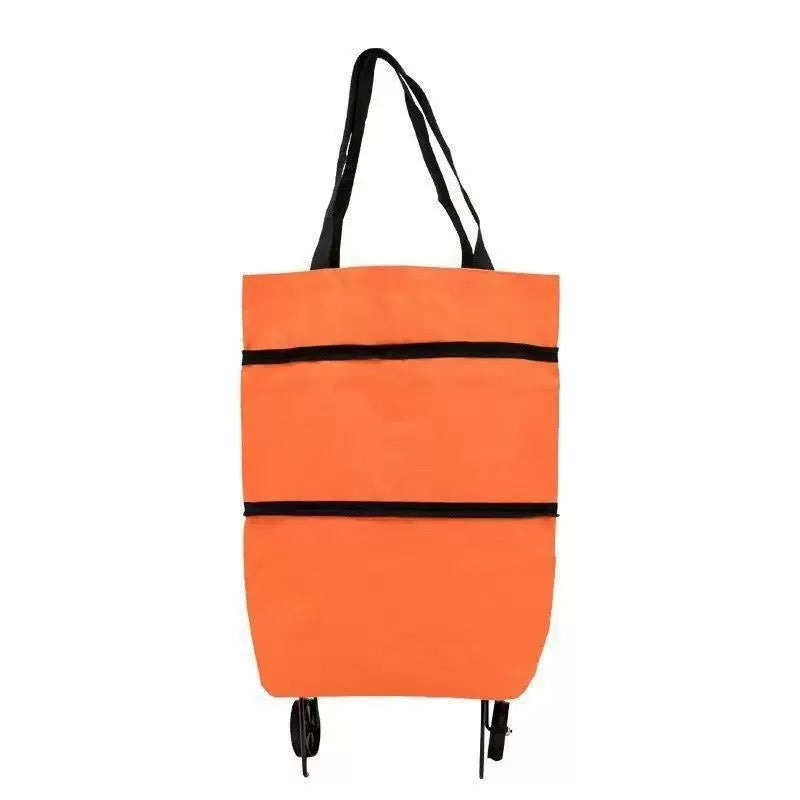CabaFold – Sac de rangement pliable 2 en 1, capacité de 23 litres，Se transforme en trolley léger