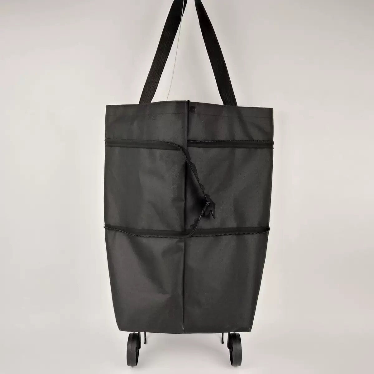 CabaFold – Sac de rangement pliable 2 en 1, capacité de 23 litres，Se transforme en trolley léger