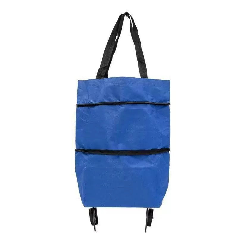 CabaFold – Sac de rangement pliable 2 en 1, capacité de 23 litres，Se transforme en trolley léger