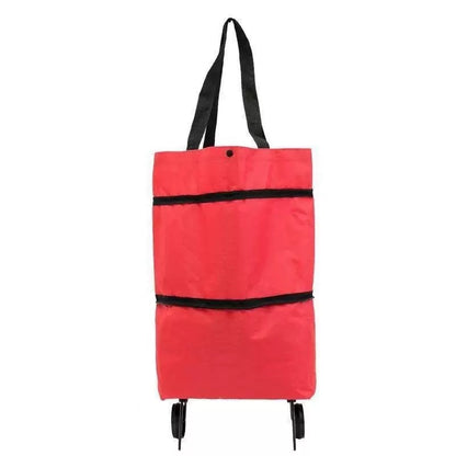CabaFold – Sac de rangement pliable 2 en 1, capacité de 23 litres，Se transforme en trolley léger