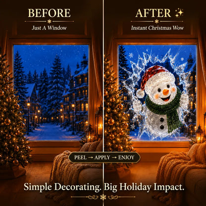 MagicWindow – L'autocollant 3D illusion de Noël pour vitres