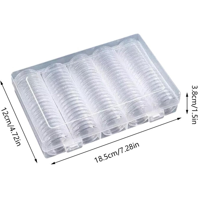 NumisBox – Le coffret de collection transparent à 100 capsules