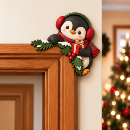 CornerMagic – Décoration de Noël pour coin de porte ， Apportez la magie des fêtes dans votre maison