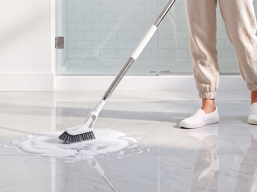 CornerScrub Pro – La brosse de nettoyage extensible à poils rigides