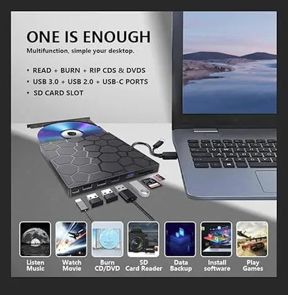 OmniHub™ – Lecteur graveur 8-en-1 et station d'accueil ultra-rapide