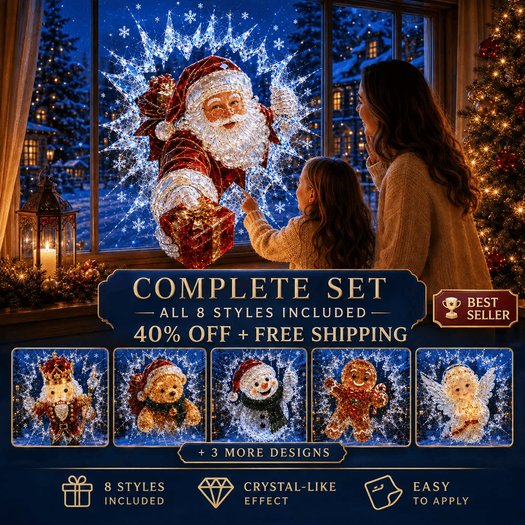 MagicWindow – L'autocollant 3D illusion de Noël pour vitres