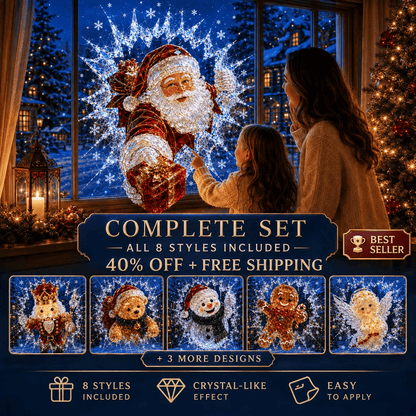MagicWindow – L'autocollant 3D illusion de Noël pour vitres