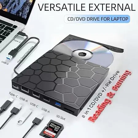 OmniHub™ – Lecteur graveur 8-en-1 et station d'accueil ultra-rapide