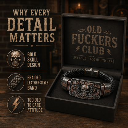 BikerClub Rebel – Le bracelet en cuir & métal au style biker affirmé