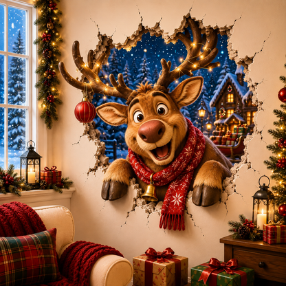 MagicWall – Le sticker mural 3D effet trompe-l'œil de Noël