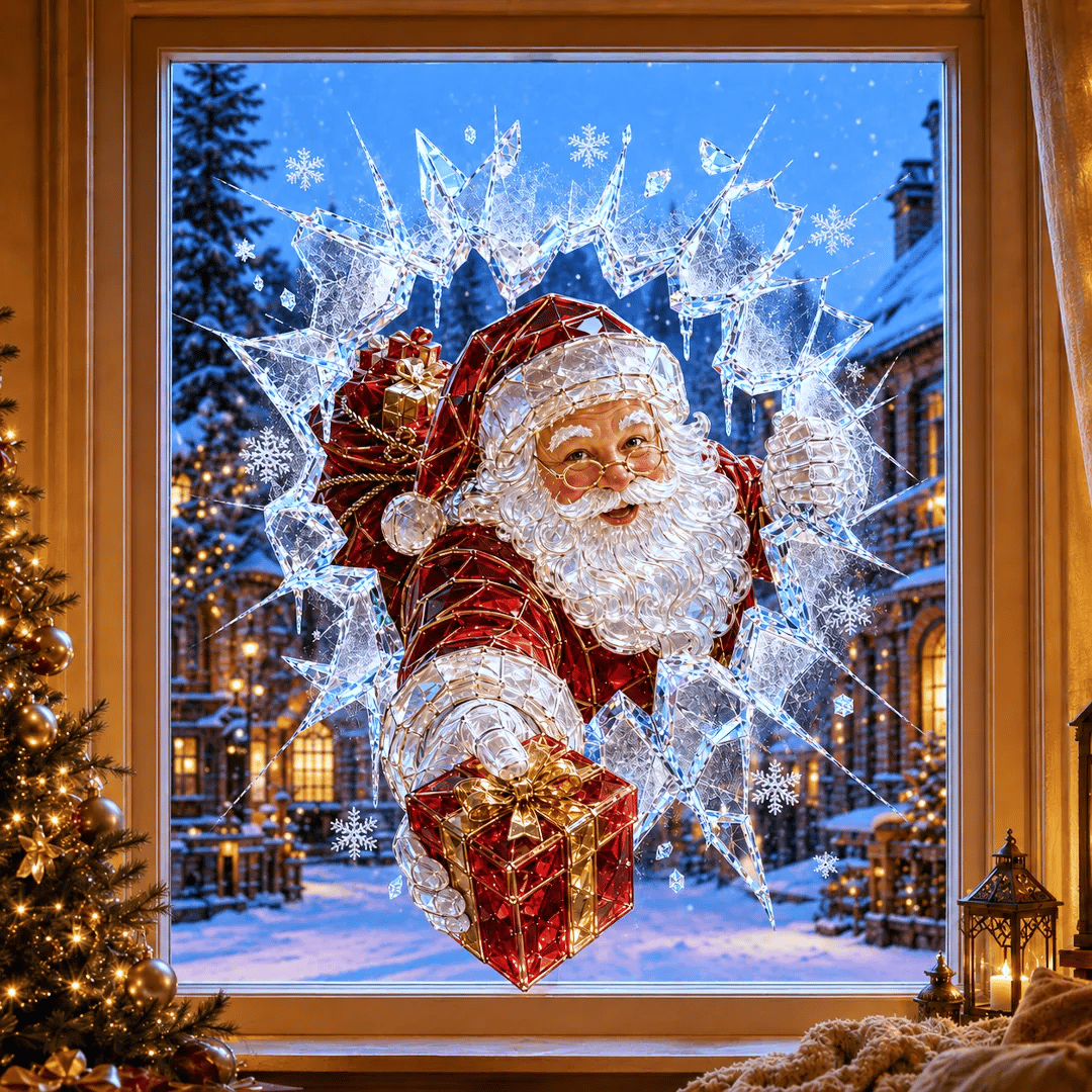 MagicWindow – L'autocollant 3D illusion de Noël pour vitres