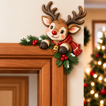 CornerMagic – Décoration de Noël pour coin de porte ， Apportez la magie des fêtes dans votre maison