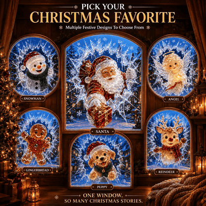 MagicWindow – L'autocollant 3D illusion de Noël pour vitres