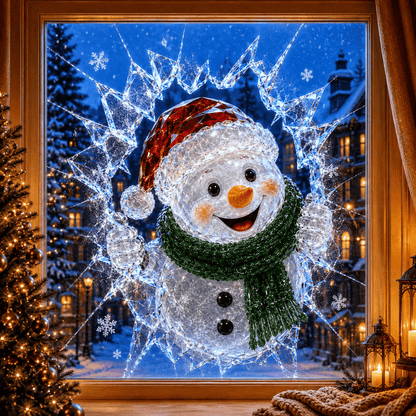 MagicWindow – L'autocollant 3D illusion de Noël pour vitres