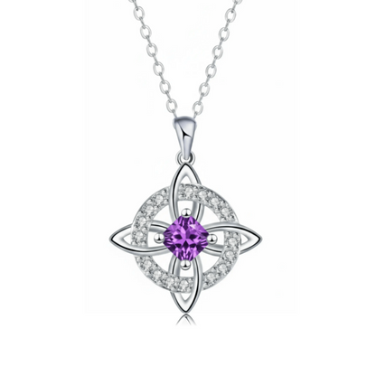 WitchKnot Mystic – Le collier nœud de sorcière avec votre pierre de naissance