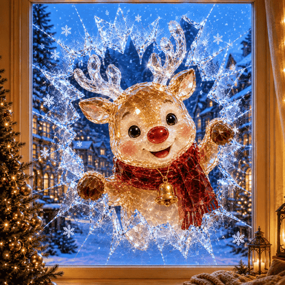 MagicWindow – L'autocollant 3D illusion de Noël pour vitres