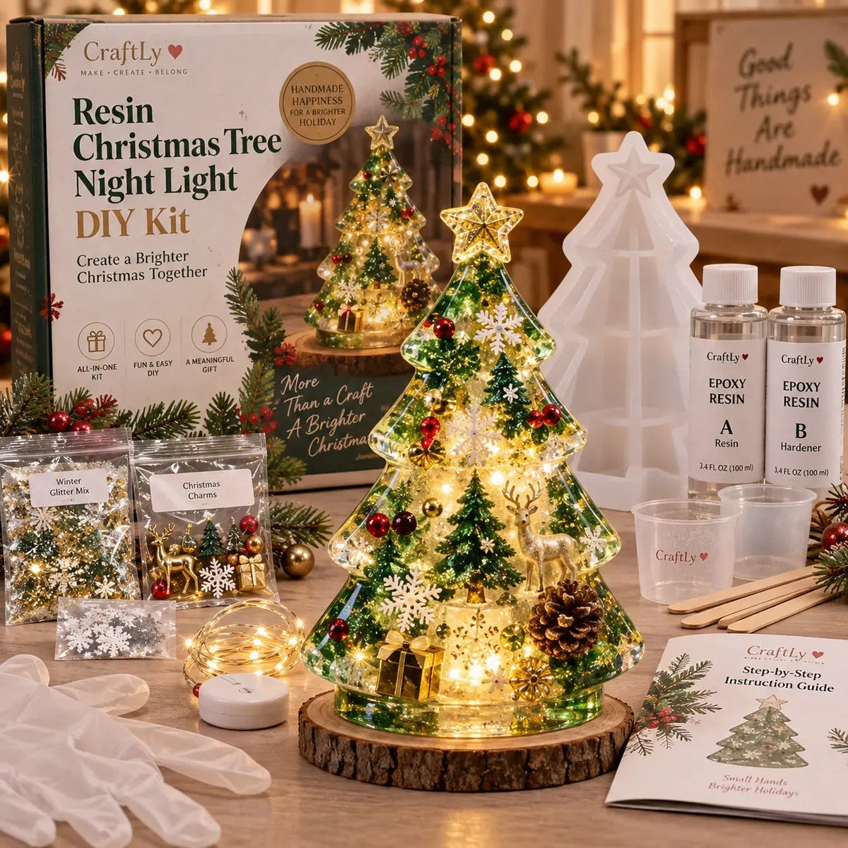 ResinTree – La veilleuse sapin de Noël DIY en résine